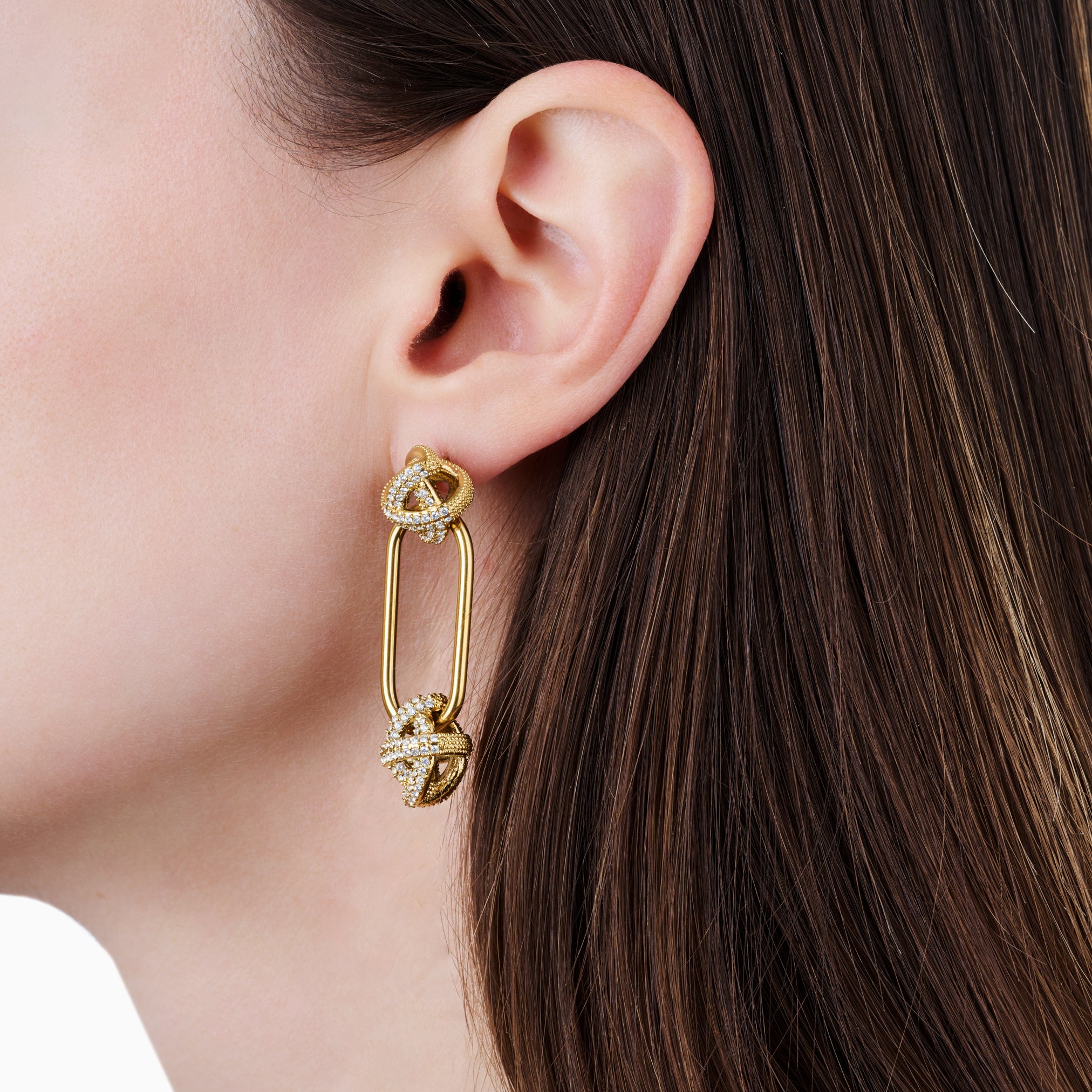 VELVET KISS EARRINGS best gold plated tarnish and water resistant piece by Irish Jewellery brand - Lynott Jewellery