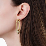 LOVERS KNOT DROP HOOPS best gold plated tarnish and water resistant piece by Irish Jewellery brand - Lynott Jewellery