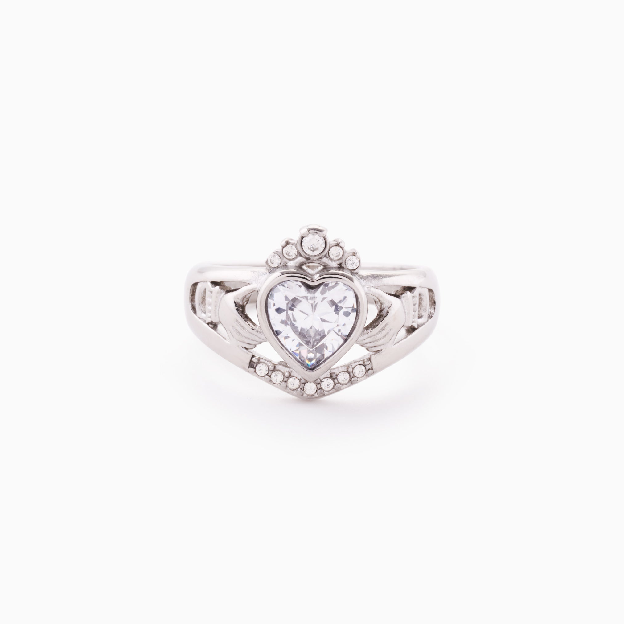 MO CROÍ CLADDAGH RING best gold plated tarnish and water resistant piece by Irish Jewellery brand - Lynott Jewellery