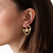 RÍONA HEART CLADDAGH HOOPS