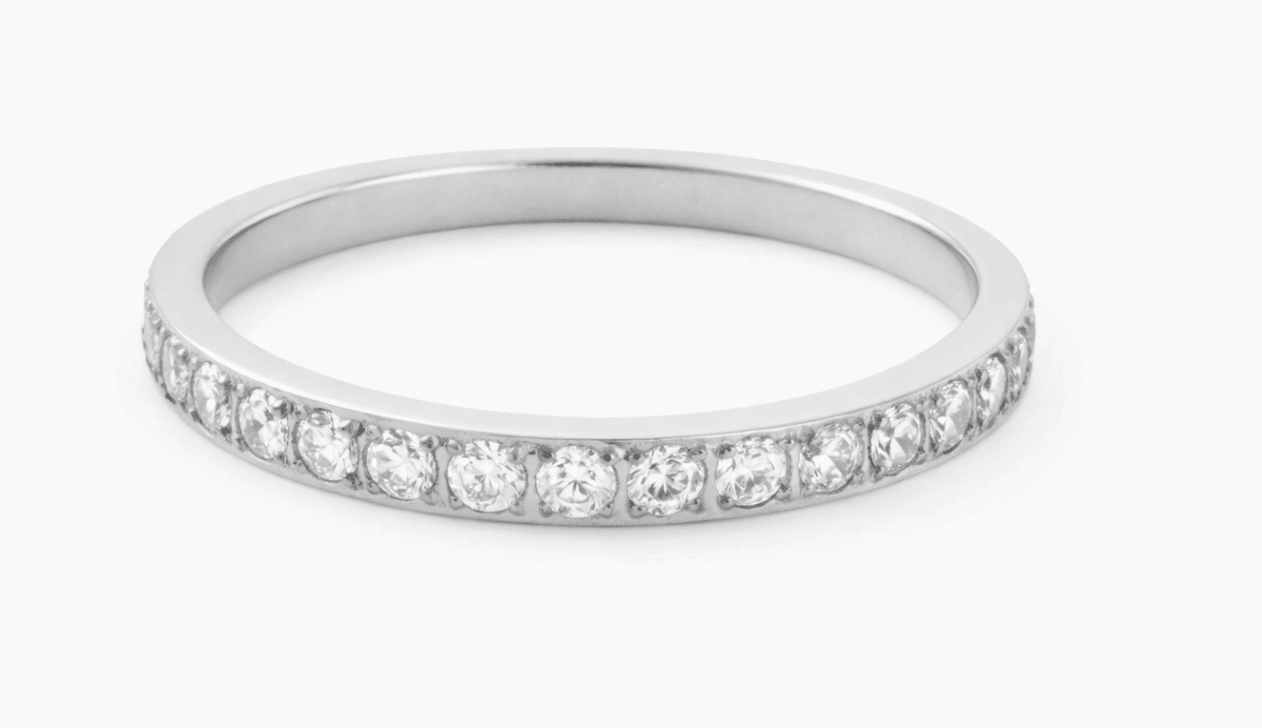 PURE SPARKLE RING best gold plated tarnish and water resistant piece by Irish Jewellery brand - Lynott Jewellery