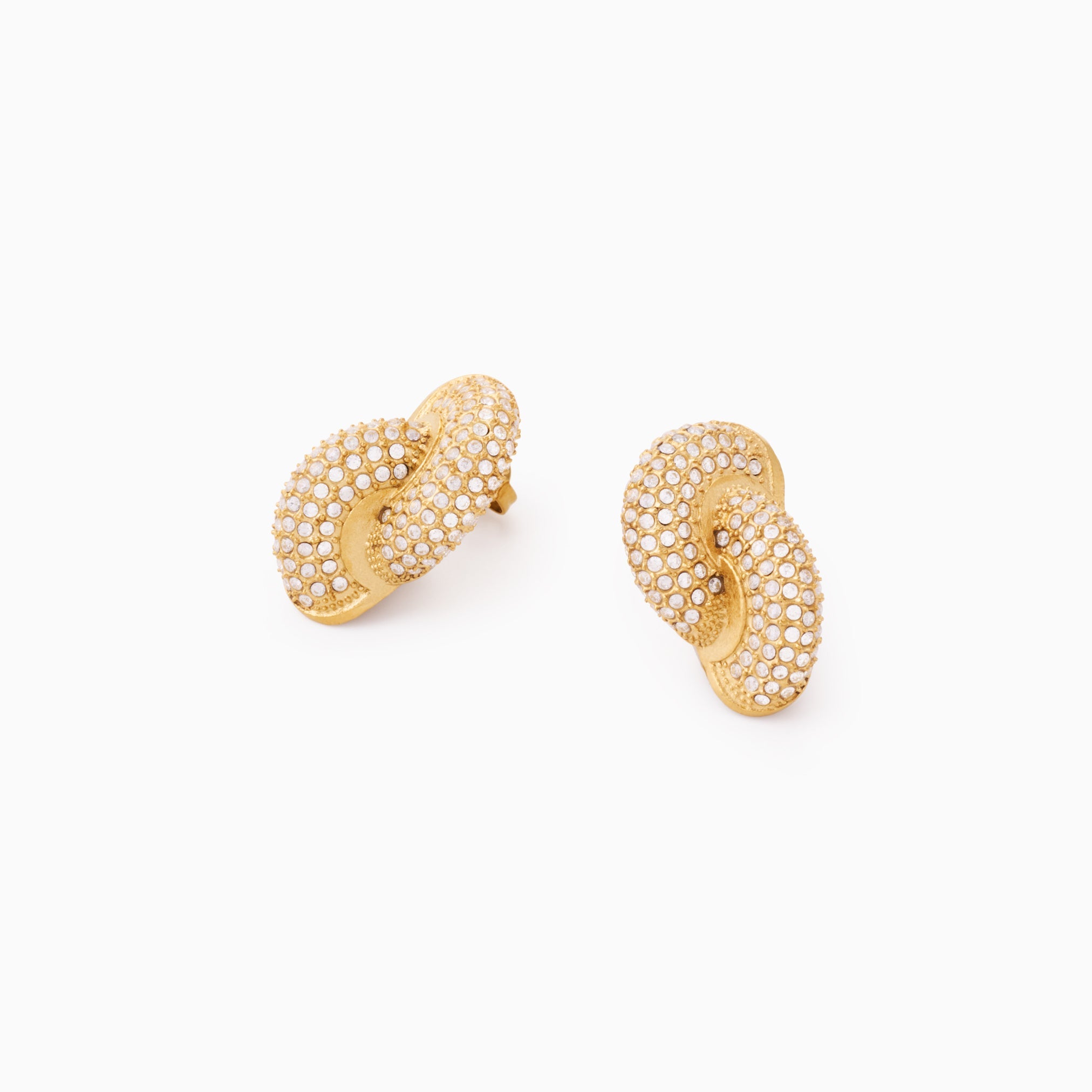 LOVERS KNOT LARGE STUD EARRING best gold plated tarnish and water resistant piece by Irish Jewellery brand - Lynott Jewellery