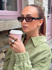 LAUREN X LYNOTT SÍORAÍ TWO TONE FUNCTIONAL WATCH RING best gold plated tarnish and water resistant piece by Irish Jewellery brand - Lynott Jewellery