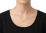 RACHEL GORRY - LAUREN INFINITY NECKLACE best gold plated tarnish and water resistant piece by Irish Jewellery brand - Lynott Jewellery