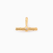 RACHEL GORRY T BAR CHARM best gold plated tarnish and water resistant piece by Irish Jewellery brand - Lynott Jewellery