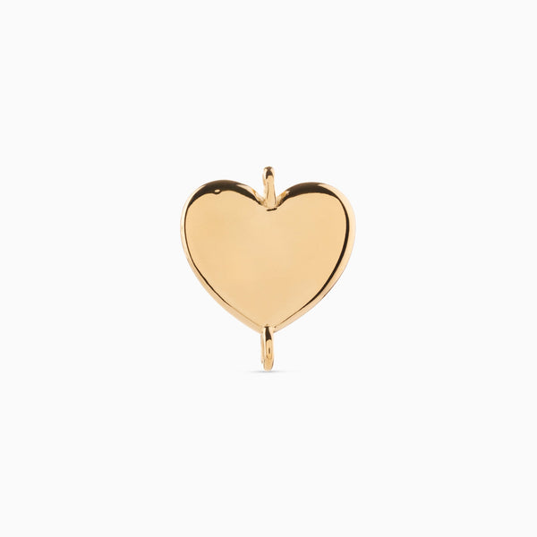 LOVE HEART WELDING CHARM best gold plated tarnish and water resistant piece by Irish Jewellery brand - Lynott Jewellery