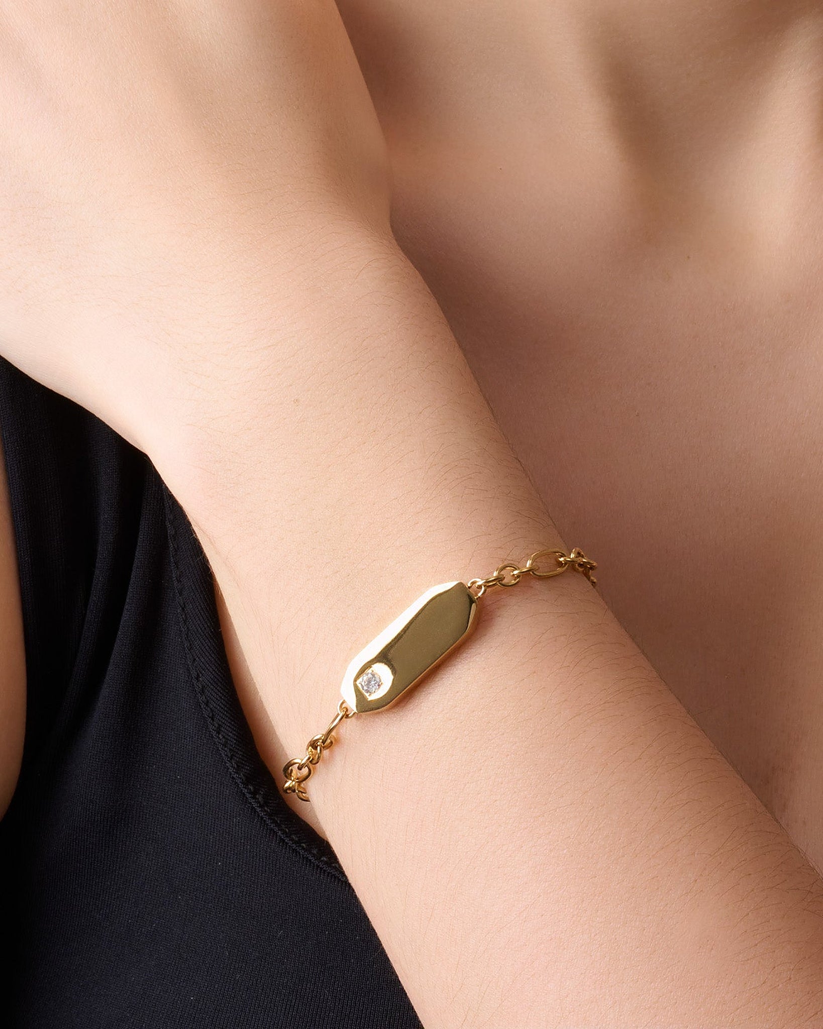FOREVER YOURS ENGRAVABLE BAR BRACELET