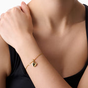 HEARTFELT ENGRAVABLE BRACELET best gold plated tarnish and water resistant piece by Irish Jewellery brand - Lynott Jewellery