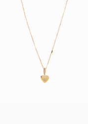 HEARTFELT ENGRAVABLE NECKLACE best gold plated tarnish and water resistant piece by Irish Jewellery brand - Lynott Jewellery