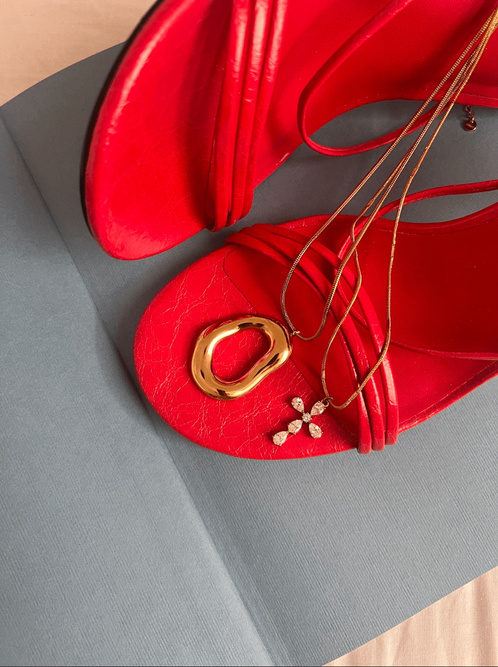 ILLUSION CROSS NECKLACE best gold plated tarnish and water resistant piece by Irish Jewellery brand - Lynott Jewellery