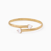 MOI ET TOI BANGLE best gold plated tarnish and water resistant piece by Irish Jewellery brand - Lynott Jewellery