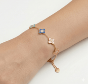 PASSIONATE CLOVER MULTI BRACELET best gold plated tarnish and water resistant piece by Irish Jewellery brand - Lynott Jewellery