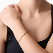 SPARKLE DOT BRACELET best gold plated tarnish and water resistant piece by Irish Jewellery brand - Lynott Jewellery