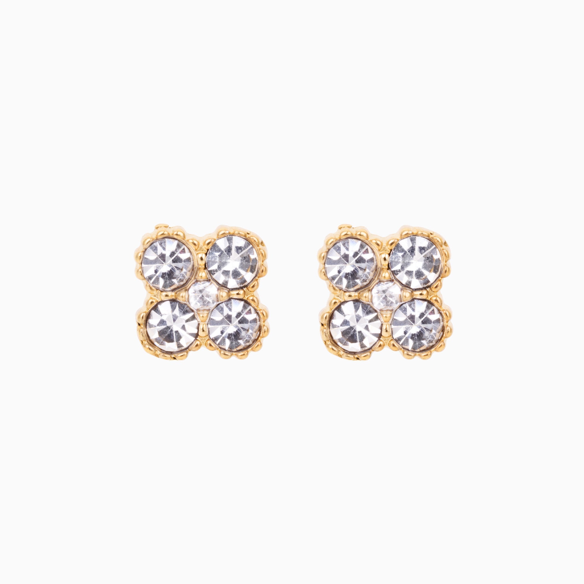 TOTAL GLAM STUDS best gold plated tarnish and water resistant piece by Irish Jewellery brand - Lynott Jewellery