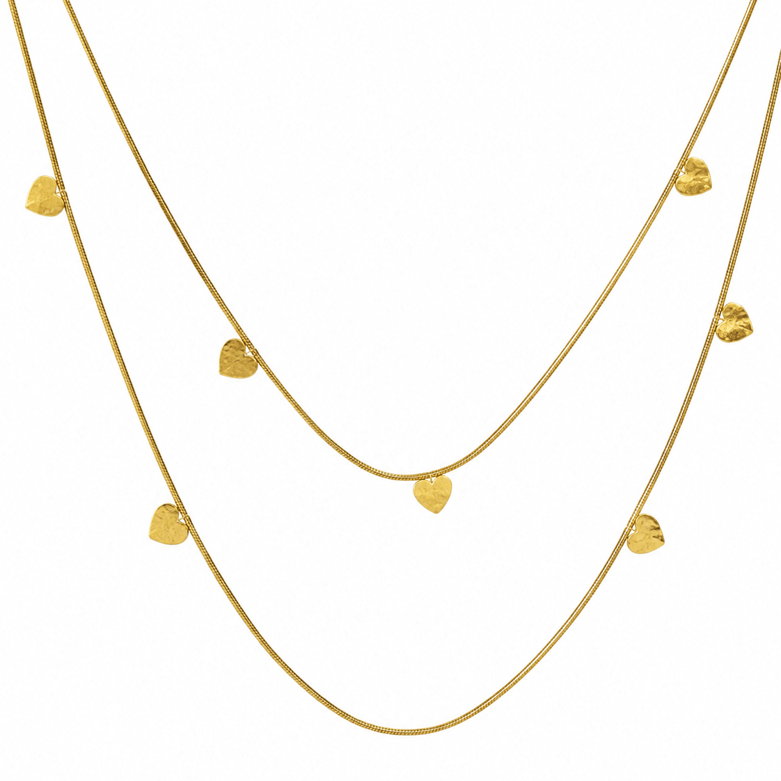 INFINITY HEART LAYERED NECKLACE best gold plated tarnish and water resistant piece by Irish Jewellery brand - Lynott Jewellery