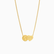 YOU ARE MY WORLD ENGRAVABLE NECKLACE best gold plated tarnish and water resistant piece by Irish Jewellery brand - Lynott Jewellery