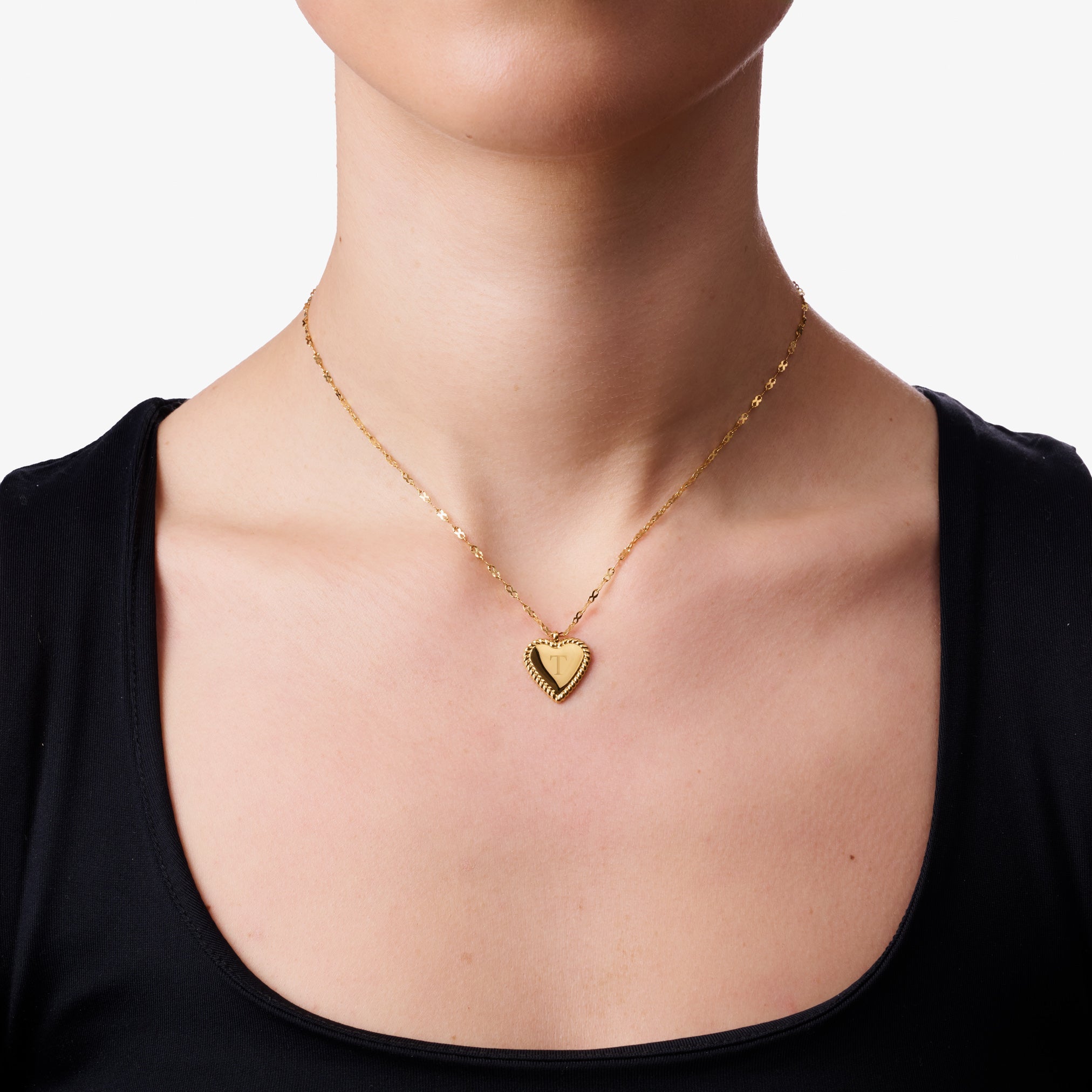 ENGRAVABLE HEART PENDANT NECKLACE - Lynott Jewellery Tarnish-Free