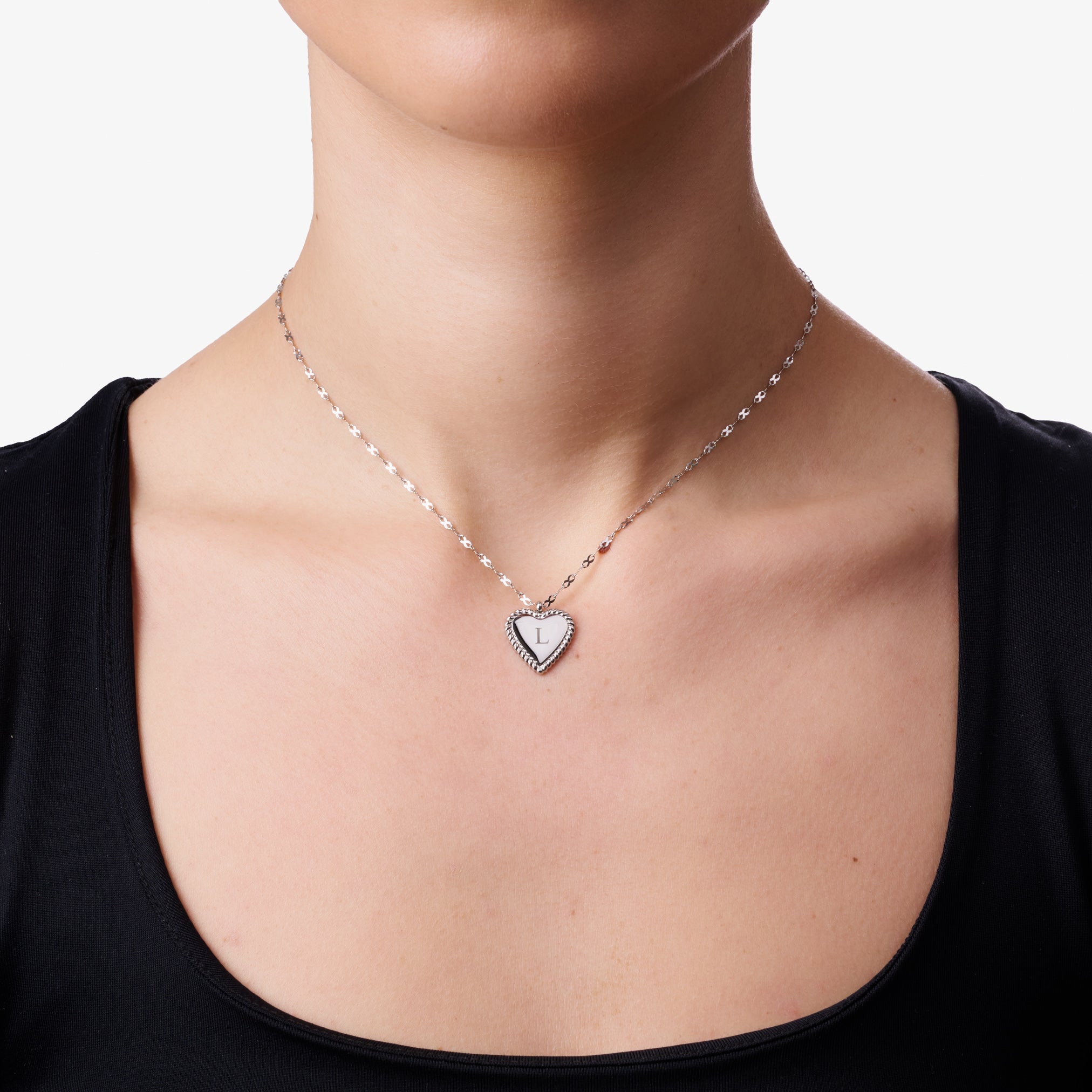 ENGRAVABLE HEART PENDANT NECKLACE - Lynott Jewellery Tarnish-Free