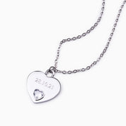 EVERLASTING HEART ENGRAVABLE NECKLACE best gold plated tarnish and water resistant piece by Irish Jewellery brand - Lynott Jewellery