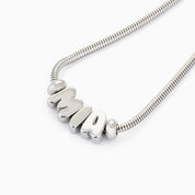 BUBBLE NAME NECKLACE best gold plated tarnish and water resistant piece by - Lynott Jewellery