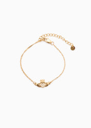 HEART CROWN BRACELET best gold plated tarnish and water resistant piece by Irish Jewellery brand - Lynott Jewellery