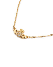 HEART CROWN CLADDAGH NECKLACE