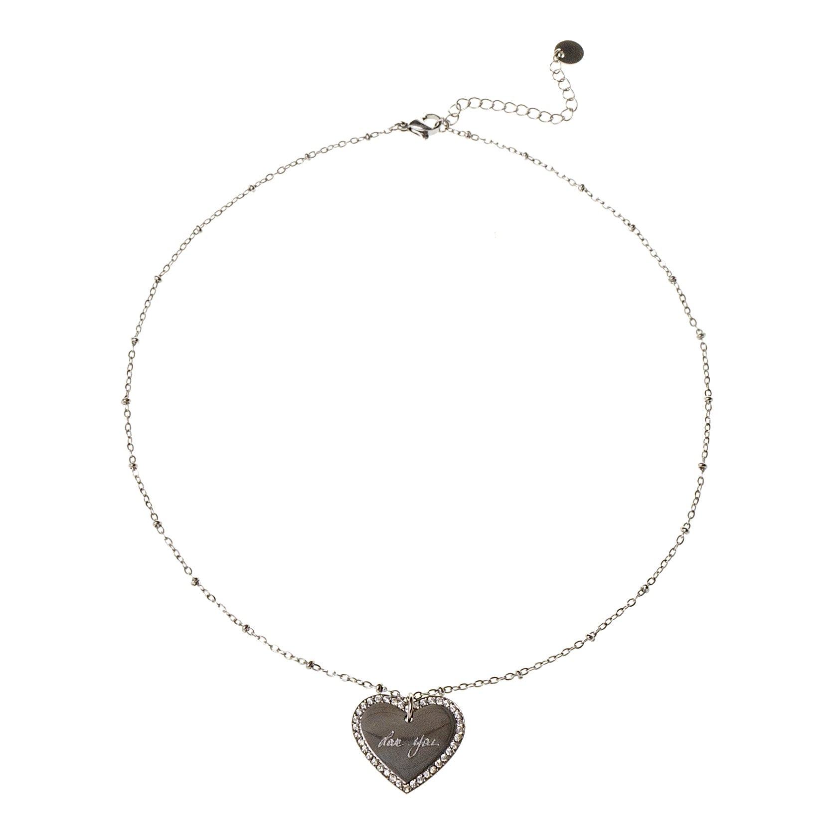 ETERNAL HEART ENGRAVABLE PENDANT NECKLACE best gold plated tarnish and water resistant piece by Irish Jewellery brand - Lynott Jewellery