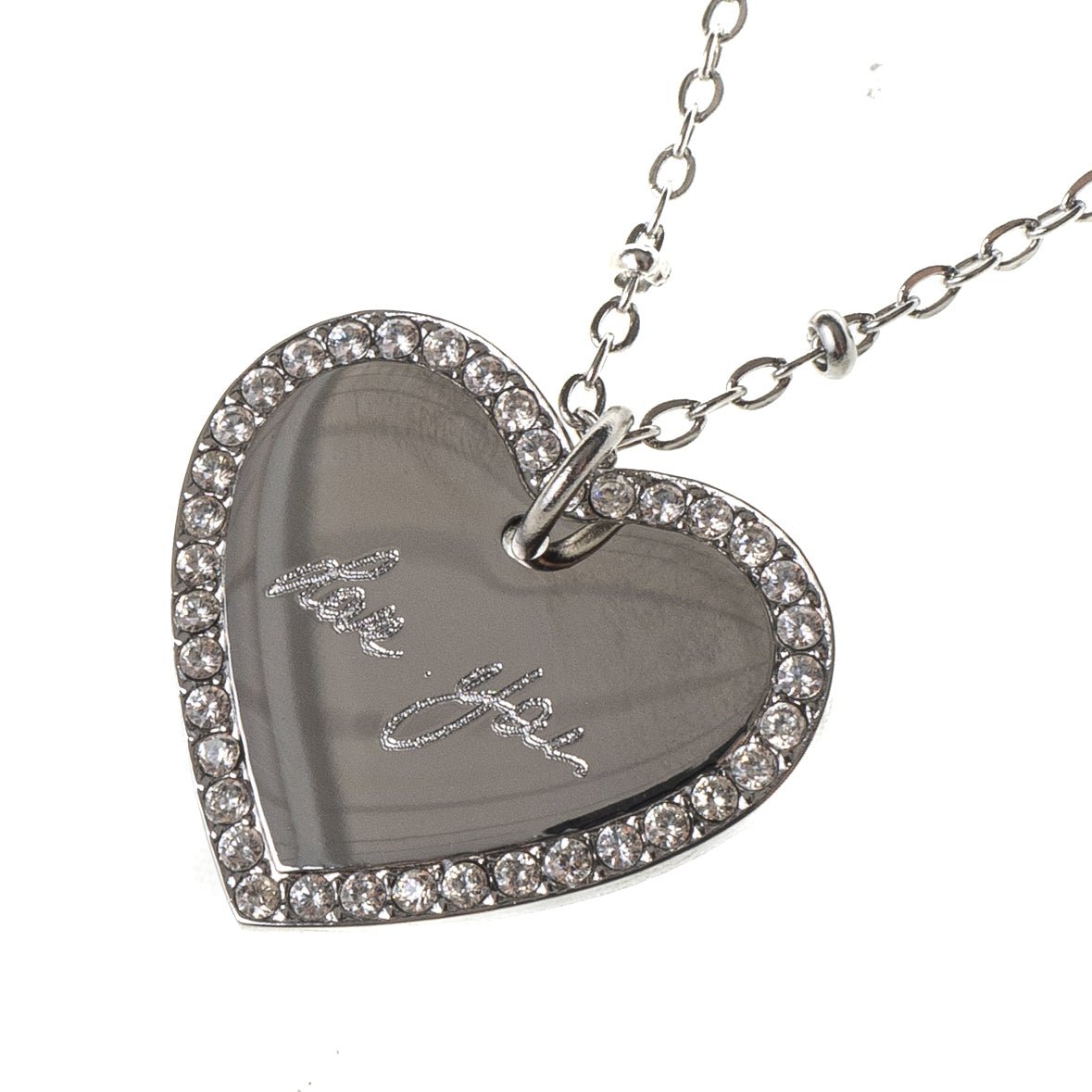 ETERNAL HEART ENGRAVABLE PENDANT NECKLACE best gold plated tarnish and water resistant piece by Irish Jewellery brand - Lynott Jewellery