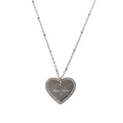 ETERNAL HEART ENGRAVABLE PENDANT NECKLACE best gold plated tarnish and water resistant piece by Irish Jewellery brand - Lynott Jewellery