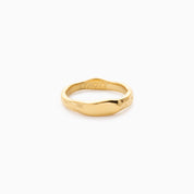 EVERAFTER ENGRAVABLE THIN BAND best gold plated tarnish and water resistant piece by Irish Jewellery brand - Lynott Jewellery