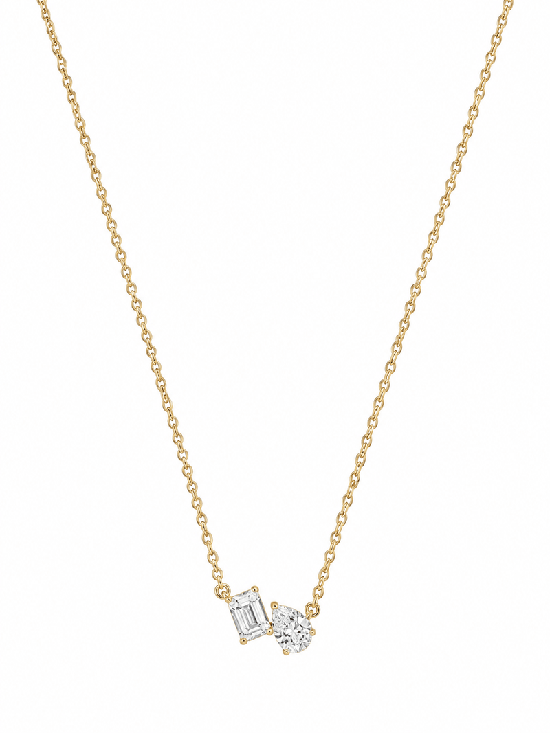 MOI ET TOI NECKLACE best gold plated tarnish and water resistant piece by Irish Jewellery brand - Lynott Jewellery