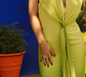 MEGAN FORTE CLARKE THIRSTY SPINNING RING best gold plated tarnish and water resistant piece by Irish Jewellery brand - Lynott Jewellery
