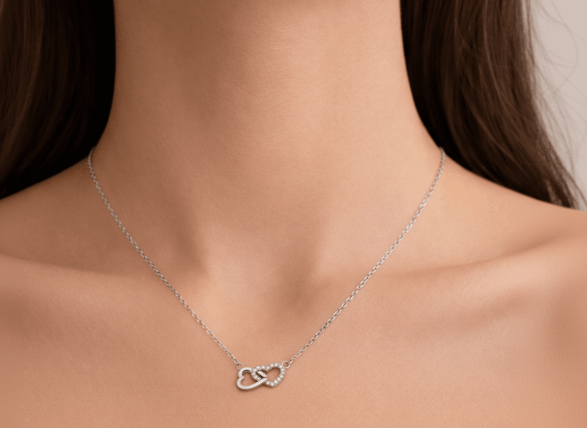 INFINITY HEART NECKLACE best gold plated tarnish and water resistant piece by Irish Jewellery brand - Lynott Jewellery