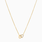 INFINITY HEART NECKLACE best gold plated tarnish and water resistant piece by Irish Jewellery brand - Lynott Jewellery