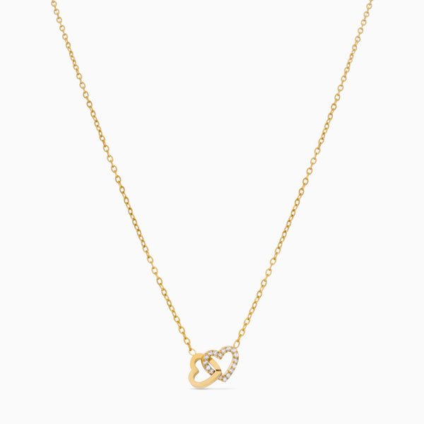 INFINITY HEART NECKLACE best gold plated tarnish and water resistant piece by Irish Jewellery brand - Lynott Jewellery