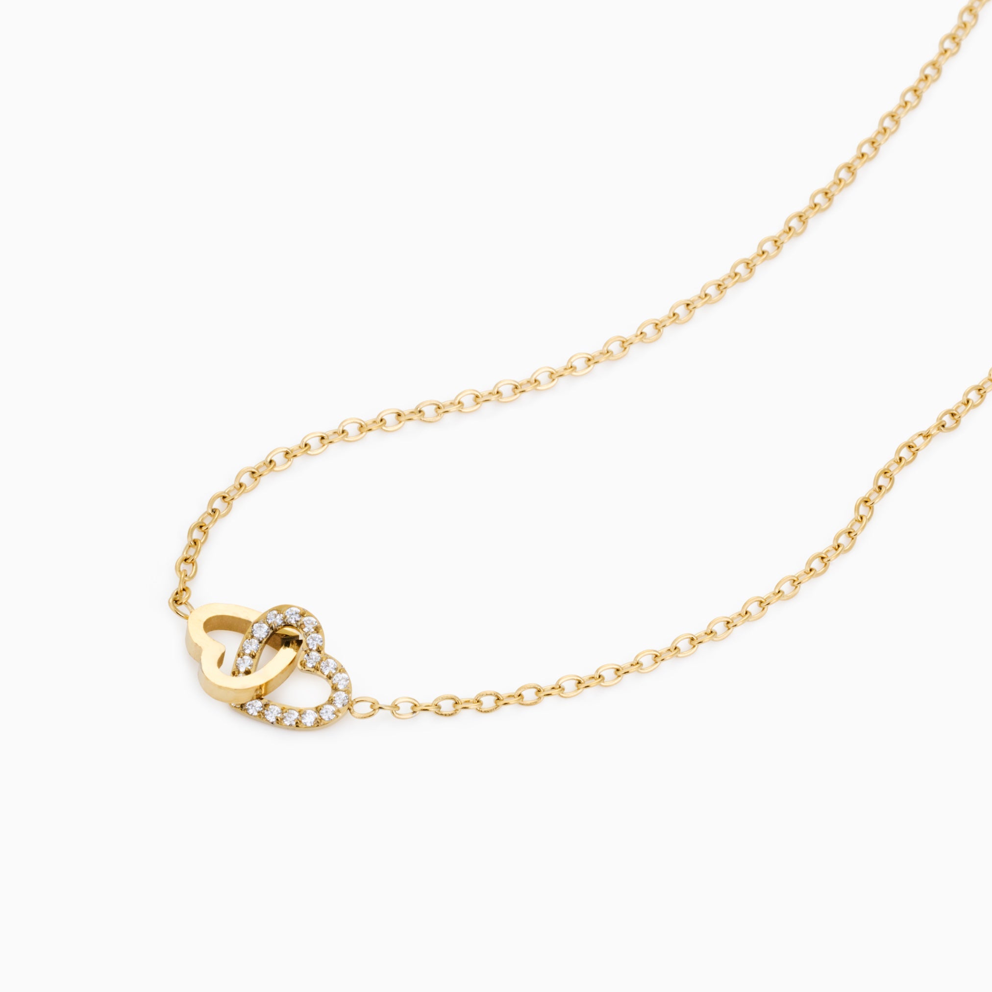 INFINITY HEART NECKLACE best gold plated tarnish and water resistant piece by Irish Jewellery brand - Lynott Jewellery