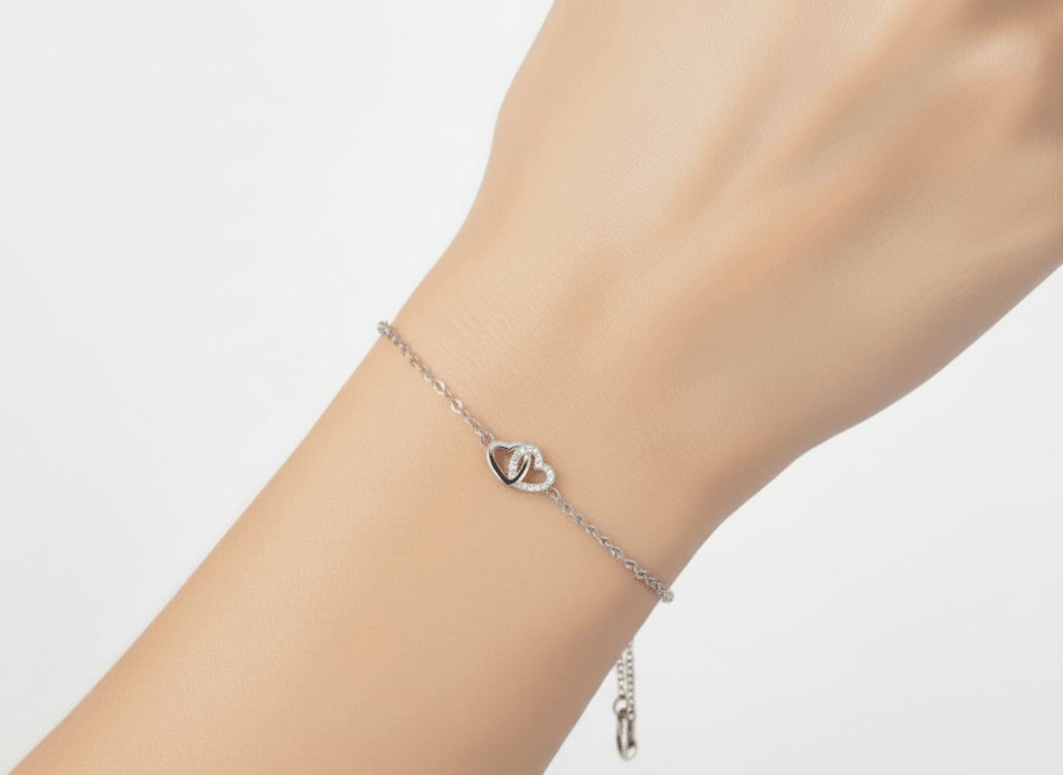 INFINITY HEART BRACELET best gold plated tarnish and water resistant piece by Irish Jewellery brand - Lynott Jewellery