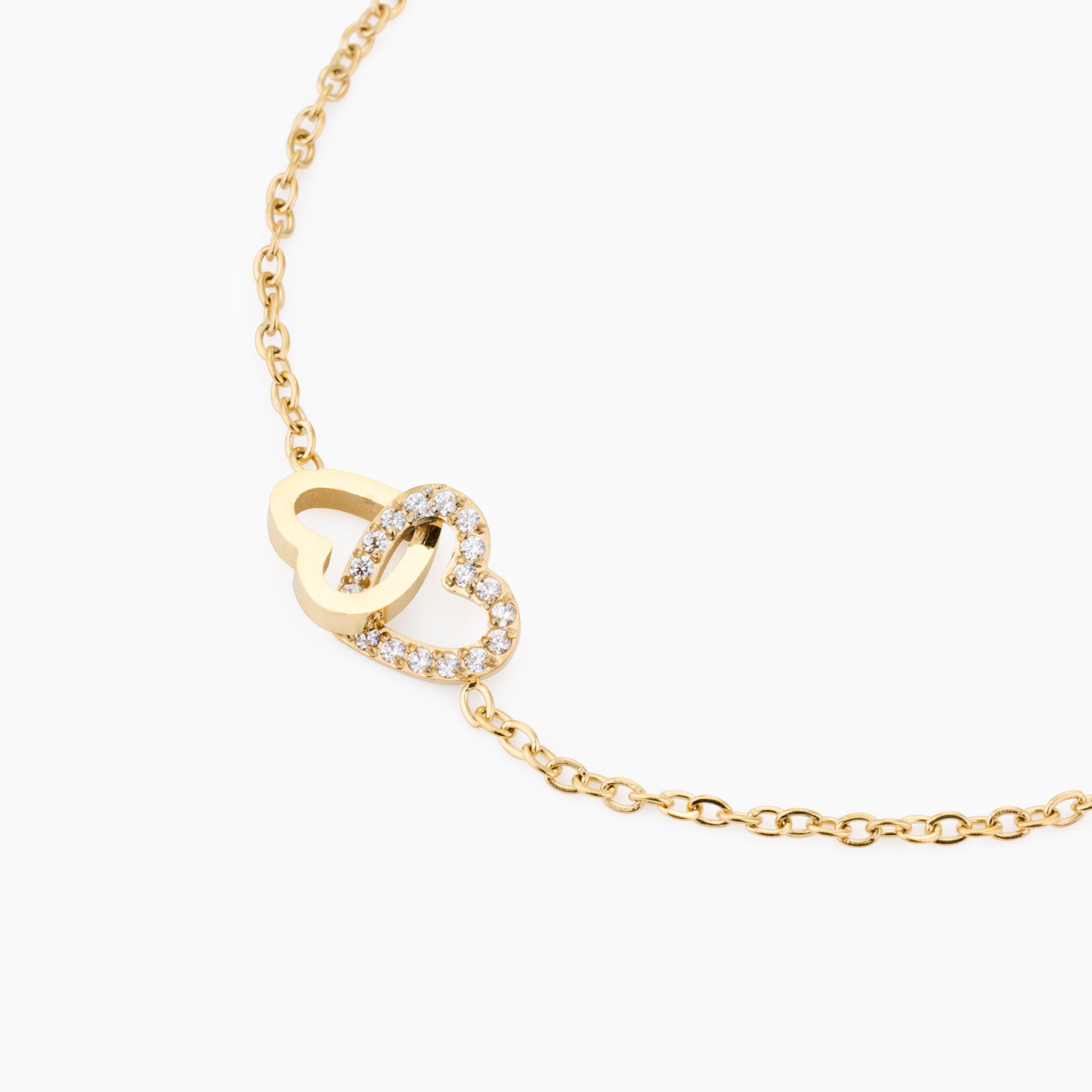 INFINITY HEART BRACELET best gold plated tarnish and water resistant piece by Irish Jewellery brand - Lynott Jewellery