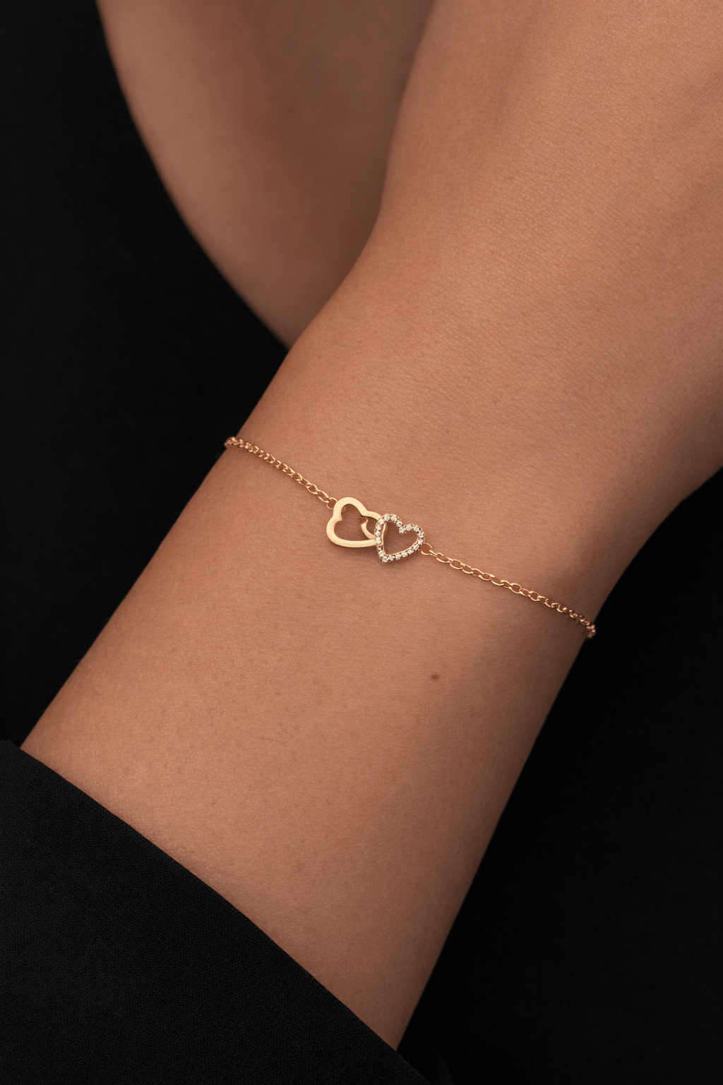 INFINITY HEART BRACELET best gold plated tarnish and water resistant piece by Irish Jewellery brand - Lynott Jewellery