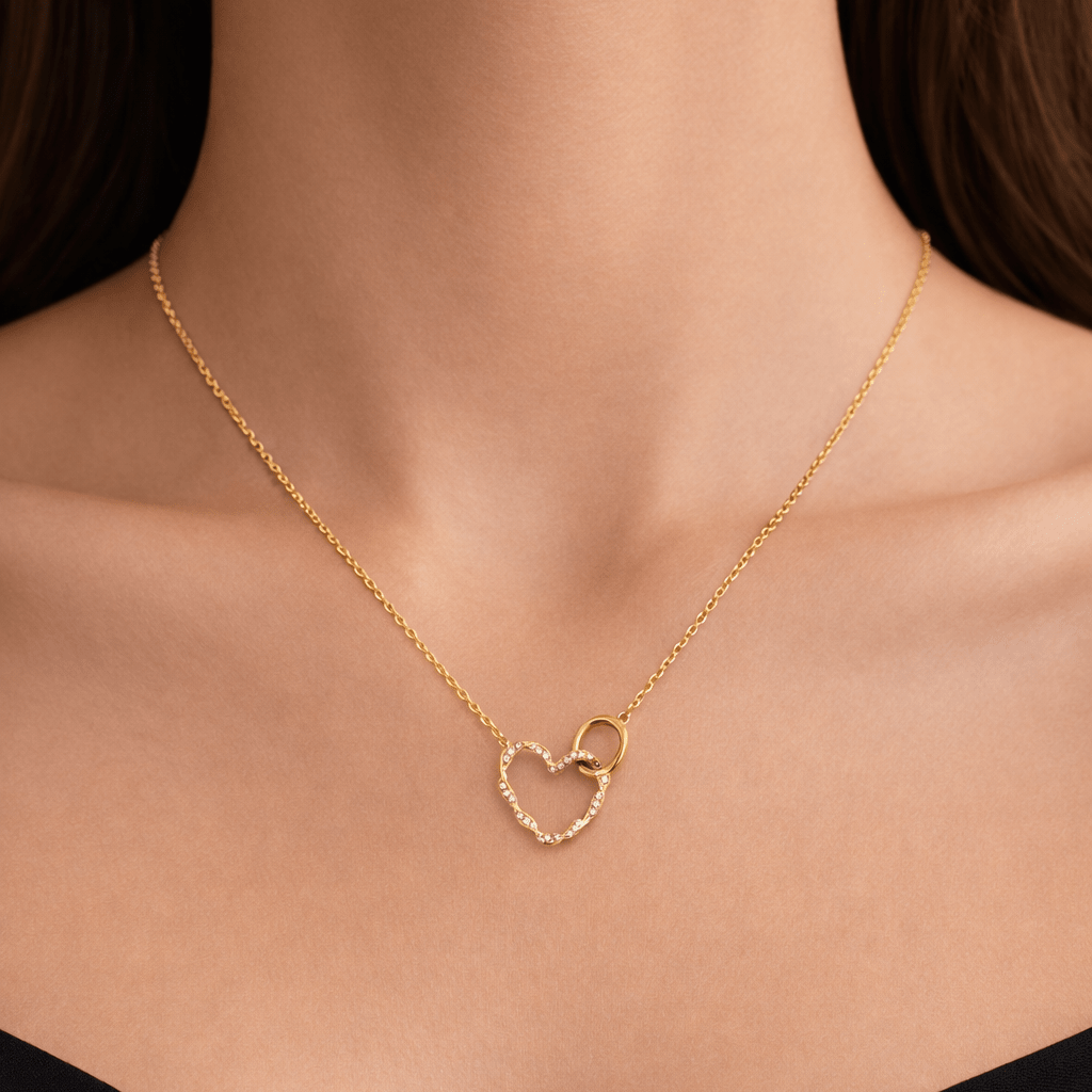 BIG SIS & LITTLE SIS LOVE NECKLACE best gold plated tarnish and water resistant piece by Irish Jewellery brand - Lynott Jewellery