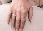 BIG SIS & LITTLE SIS LOVE RING best gold plated tarnish and water resistant piece by Irish Jewellery brand - Lynott Jewellery