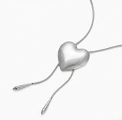 DROP DOWN HEART NECKLACE best gold plated tarnish and water resistant piece by Irish Jewellery brand - Lynott Jewellery