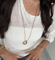 COOL GIRL LARGE PENDANT NECKLACE best gold plated tarnish and water resistant piece by Irish Jewellery brand - Lynott Jewellery