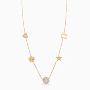 LUCK OF IRISH NECKLACE best gold plated tarnish and water resistant piece by Irish Jewellery brand - Lynott Jewellery