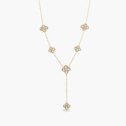 TOTAL GLAM DROP DOWN NECKLACE best gold plated tarnish and water resistant piece by Irish Jewellery brand - Lynott Jewellery