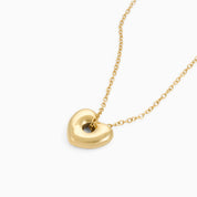 BUBBLE HEART NECKLACE best gold plated tarnish and water resistant piece by Irish Jewellery brand - Lynott Jewellery
