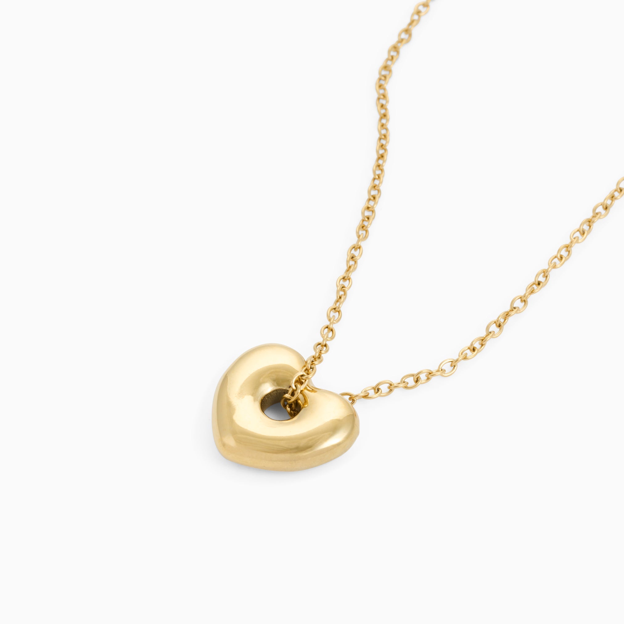 BUBBLE HEART NECKLACE best gold plated tarnish and water resistant piece by Irish Jewellery brand - Lynott Jewellery