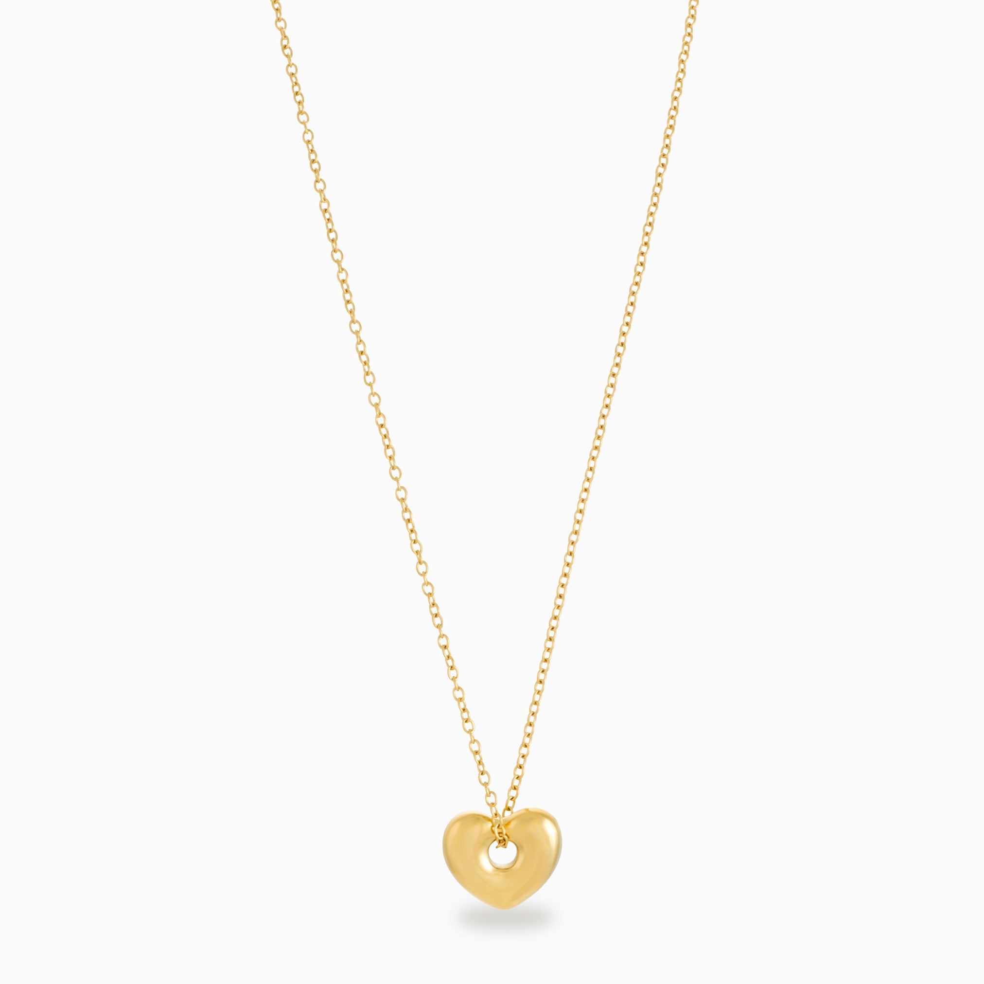 BUBBLE HEART NECKLACE best gold plated tarnish and water resistant piece by Irish Jewellery brand - Lynott Jewellery
