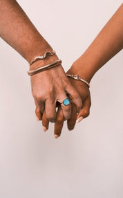 GLIMMER WAVE STRIKE BANGLE best gold plated tarnish and water resistant piece by Irish Jewellery brand - Lynott Jewellery