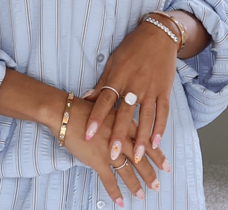 HALF N HALF DAINTY BRACELET best gold plated tarnish and water resistant piece by Irish Jewellery brand - Lynott Jewellery
